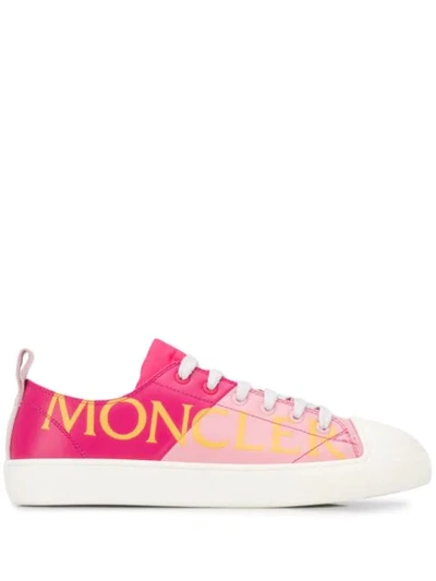 Shop Moncler Linda Bi-colour Sneakers In Pink