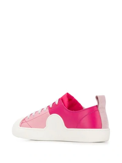 Shop Moncler Linda Bi-colour Sneakers In Pink