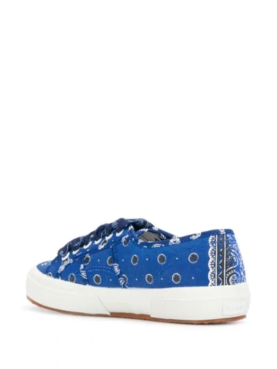 Shop Alanui X Superga Paisley Bandana Print Sneakers In Blue