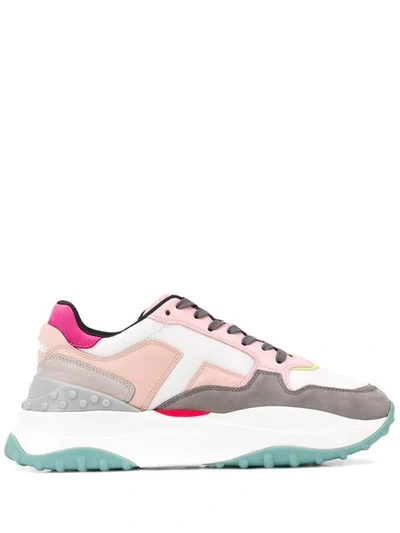 Shop Tod's Chunky Sole Sneakers In Pink