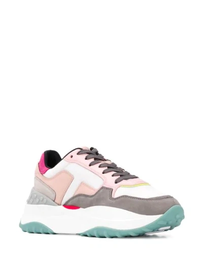 Shop Tod's Chunky Sole Sneakers In Pink