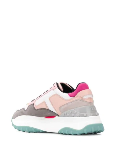 Shop Tod's Chunky Sole Sneakers In Pink