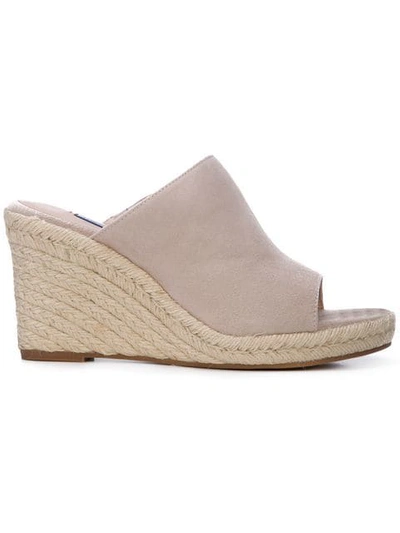 Shop Stuart Weitzman Marabella Wedge Sandals In Neutrals