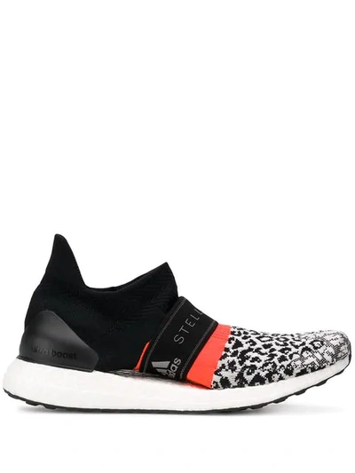 ADIDAS BY STELLA MCCARTNEY SLIP-ON ANIMAL PRINT TRAINERS - 黑色