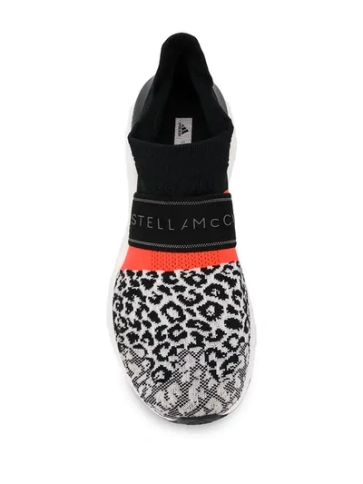 Shop Adidas By Stella Mccartney Slip-on Animal Print Trainers In Black