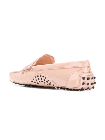 Shop Tod's X Alessandro Dell'acqua Gommino Driving Shoes In M030 Pink