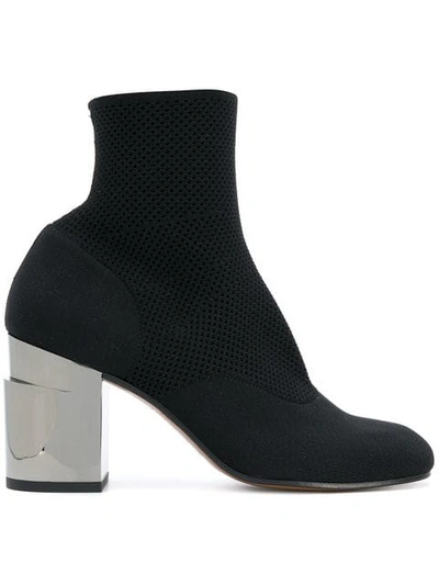 Shop Clergerie Block Heel Ankle Boots In Black
