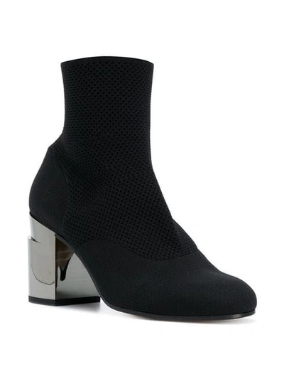 Shop Clergerie Block Heel Ankle Boots In Black