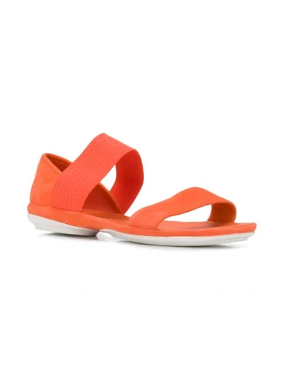 Shop Camper Right Nina Strappy Sandals In 059 Medium Orange