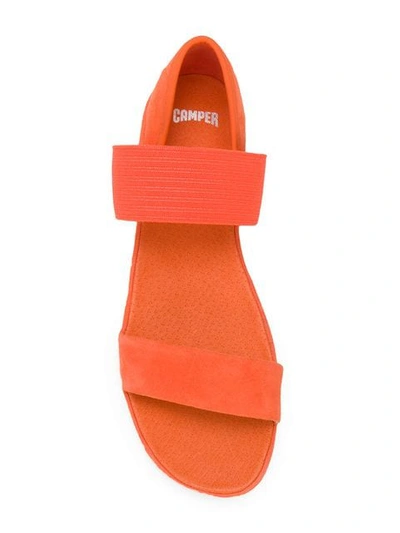 Shop Camper Right Nina Strappy Sandals In 059 Medium Orange