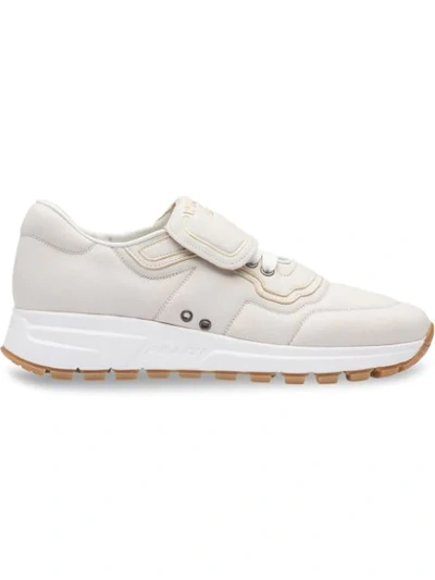 Shop Prada Sneakers Mit Logo - Weiss In White