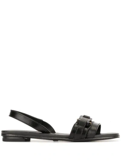 Shop Alyx Capri Flat Sandals In Black