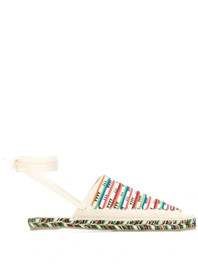 Shop Castaã±er X Missoni Romy Espadrilles In Neutrals