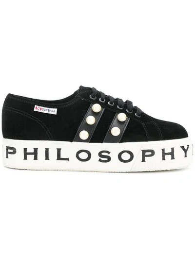 Shop Philosophy Di Lorenzo Serafini Superga X Philosophy Sneakers In Black