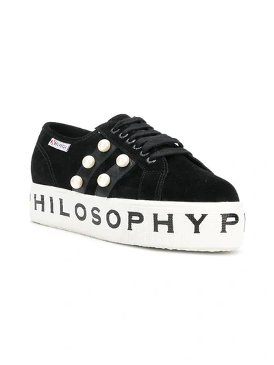 Shop Philosophy Di Lorenzo Serafini Superga X Philosophy Sneakers In Black