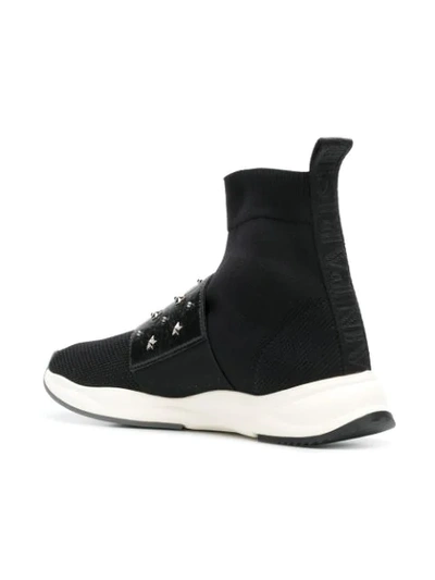 Shop Balmain Cameron Sneakers In Black