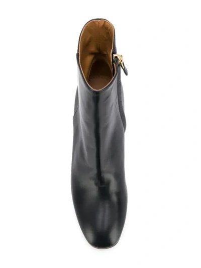Shop Mansur Gavriel Lamb 65mm Ankle Boot In Black