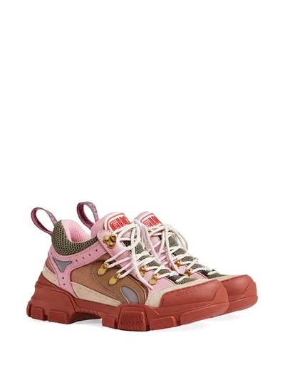 Shop Gucci Flashtrek Hiker Sneakers - Multicolour