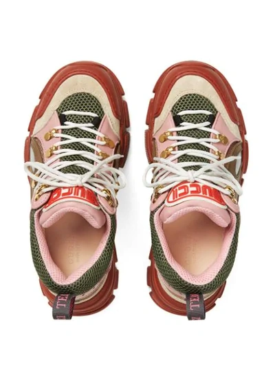 Shop Gucci Flashtrek Hiker Sneakers - Multicolour