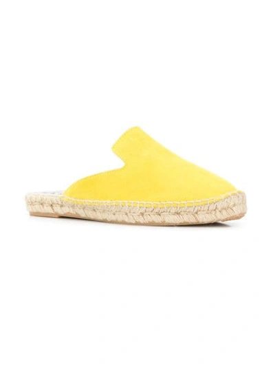 Shop Manebi Flat Espadrilles In Yellow