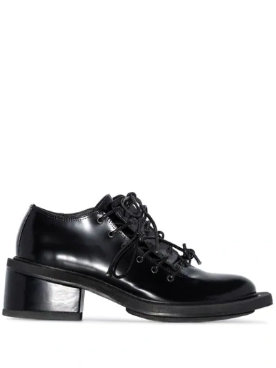 Shop Simone Rocha Heeled Lace-up Shoes In Black