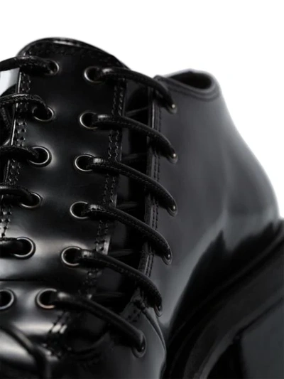 Shop Simone Rocha Heeled Lace-up Shoes In Black