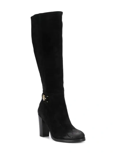 Shop Tommy Hilfiger Mid-calf Boots In Black