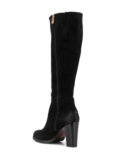 Shop Tommy Hilfiger Mid-calf Boots In Black