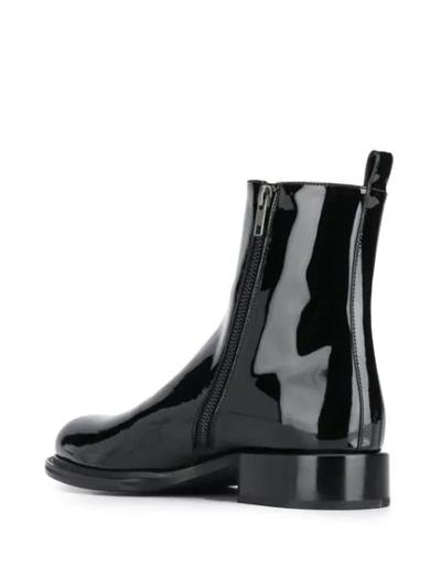 Shop Ann Demeulemeester Vernice Boots In Black