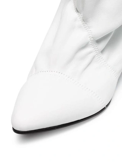 Shop Reike Nen 60 Parachute Leather Ankle Boots In White