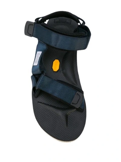 Shop Suicoke Flat Sandals - Blue