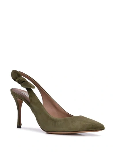 Shop Tabitha Simmons Millie Slingback Pumps In Green