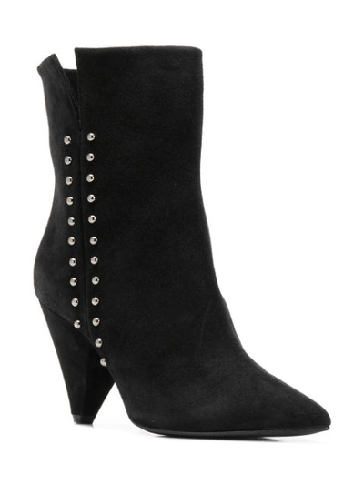 Shop The Seller Studded Ankle Boots In Black