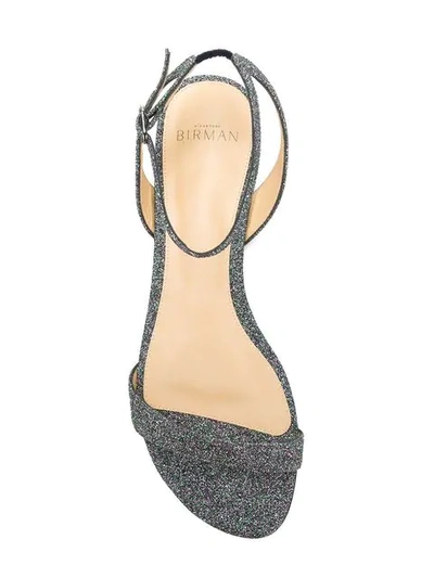Shop Alexandre Birman Glitter Buckled Sandals In Metallic