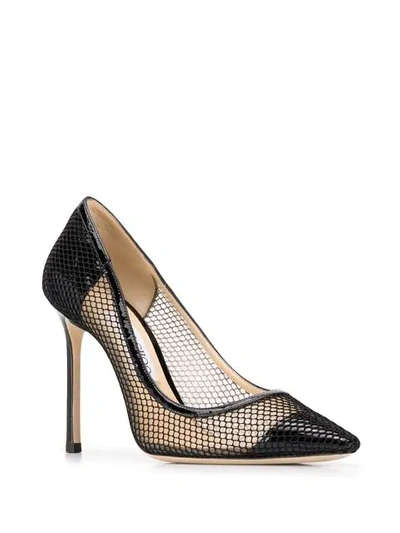 JIMMY CHOO ROMY 100高跟鞋 - 黑色