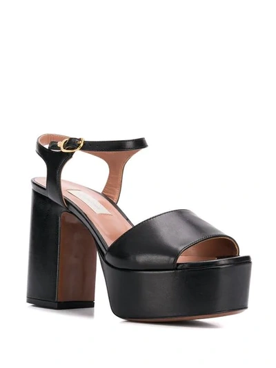 Shop L'autre Chose Block Heel Platform Sandals In Black