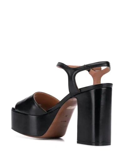 Shop L'autre Chose Block Heel Platform Sandals In Black