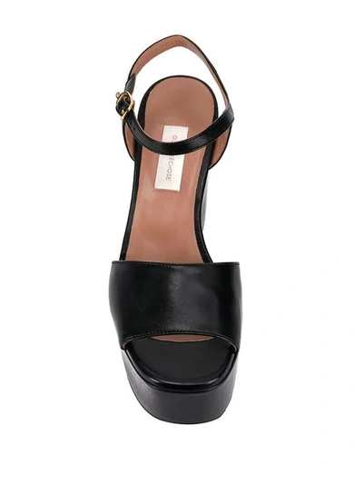 Shop L'autre Chose Block Heel Platform Sandals In Black
