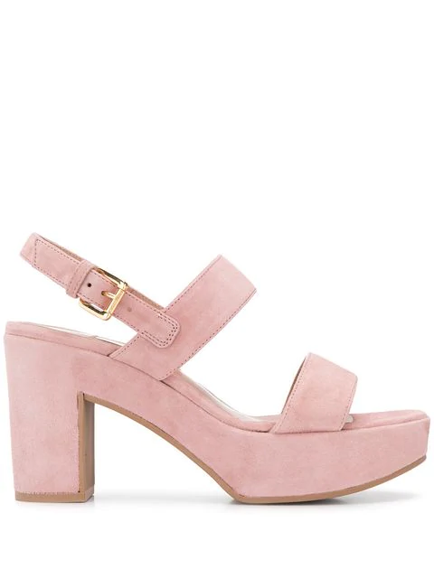 L'Autre Chose Open-Toe Platform Sandals In Pink | ModeSens
