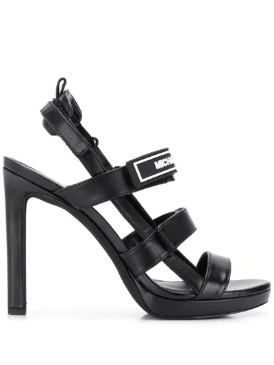 Shop Michael Michael Kors Demi Sandals In Black