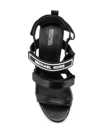 Shop Michael Michael Kors Demi Sandals In Black