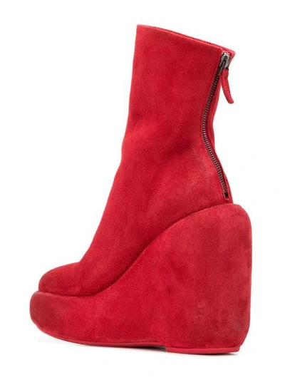 Shop Marsèll Platform Ankle Boots In Red