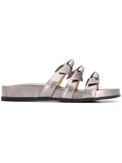 Shop Alexandre Birman Lolita Sandals In Silver