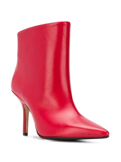 Shop Anna F . Pointed Ankle Boots - Red