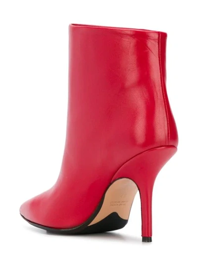 Shop Anna F. Pointed Ankle Boots - Red