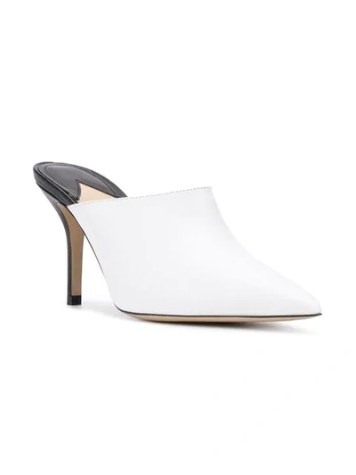 Shop Paul Andrew Pointed Mules In White