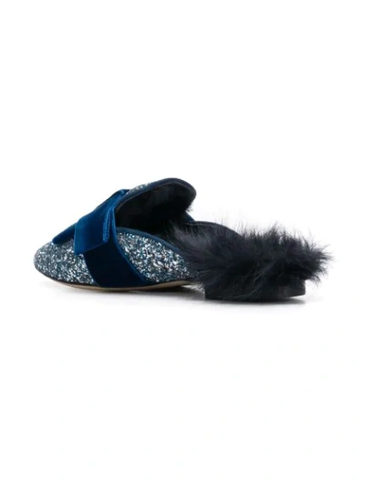 Shop Emanuela Caruso Galaxy Mules In Blue