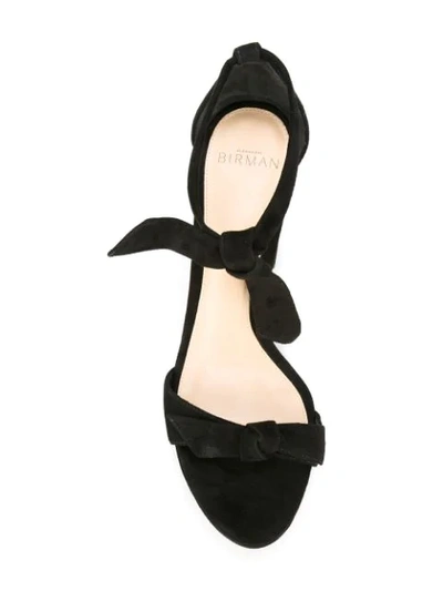 Shop Alexandre Birman Ankle Strap Platform Sandals In Black