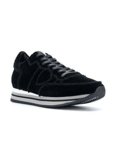 Shop Philippe Model Tropez Sneakers - Black