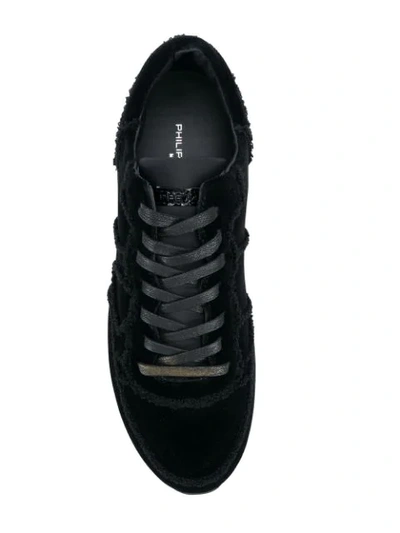 Shop Philippe Model Tropez Sneakers - Black